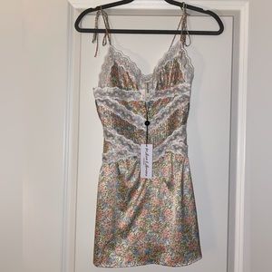 NWT- For Love & Lemons Farrah Slip Dress